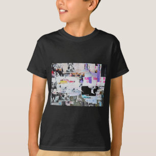 Graffiti-Wand Banksy Art heftiges Papier T-Shirt