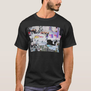 Graffiti-Wand Banksy Art heftiges Papier T-Shirt