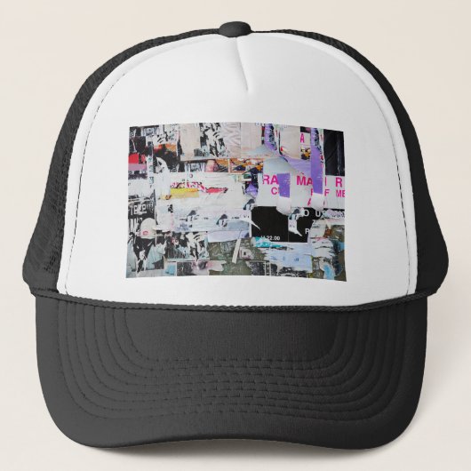 Graffiti-Wand Banksy Art heftiges Papier Truckerkappe (Vorderseite)