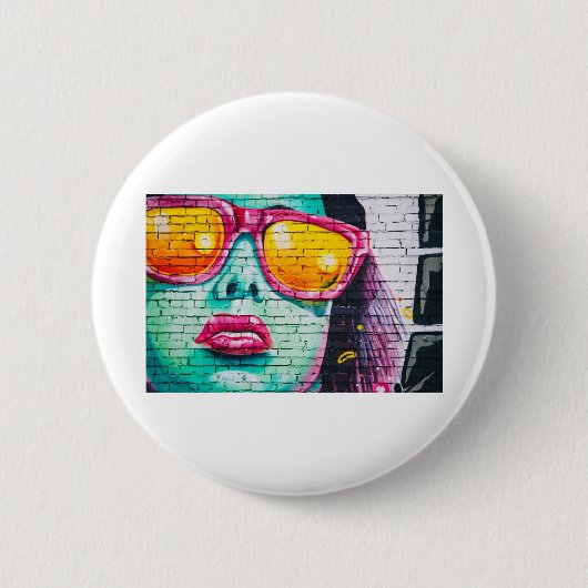 Graffiti-Wand Button (Vorderseite)