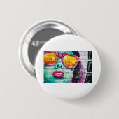 Graffiti-Wand Button (Vorne & Hinten)