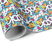 Graffiti-Wand Geschenkpapier (Rolleneckpunkt)