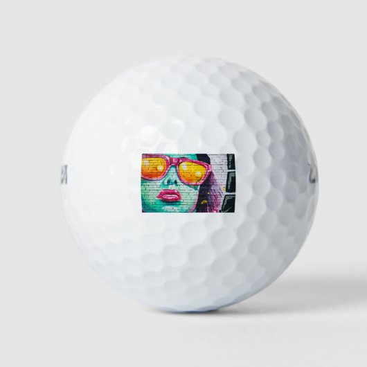 Graffiti-Wand Golfball (Vorderseite)