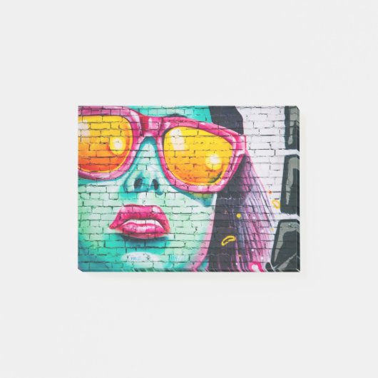 Graffiti-Wand Post-it Klebezettel (Vorderseite)