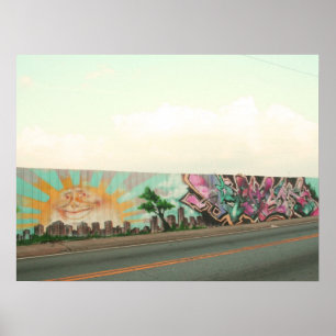 Graffiti-Wand Poster