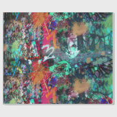 Graffiti-Wand und Spray-Paint-Spritzer Geschenkpapier (Flach)