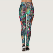 Graffiti-Wand und Spray-Paint-Spritzer Leggings (Rückseite)