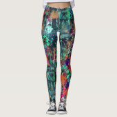 Graffiti-Wand und Spray-Paint-Spritzer Leggings (Vorderseite)