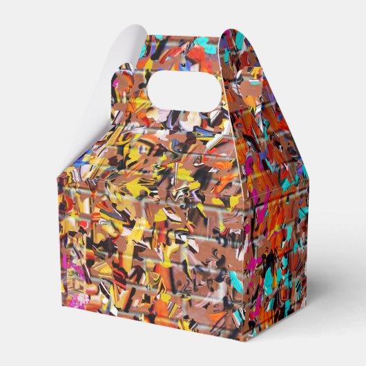 Graffiti-Wanddruck Geschenkschachtel (Rückseite)