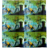 Graffiti-Wandkunst Duschvorhang (Vorderseite)