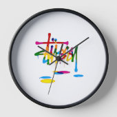 Graffiti Wanduhr (Vorderseite)