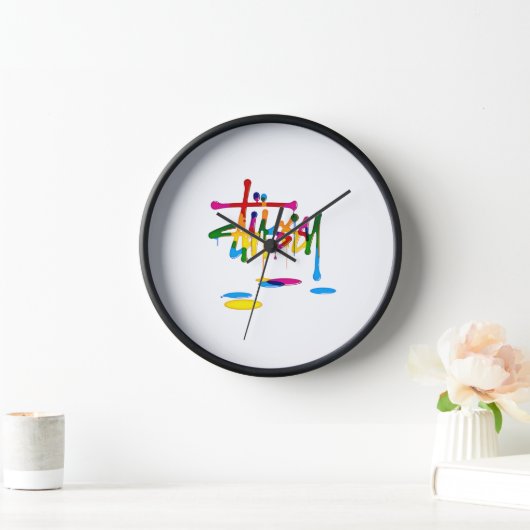 Graffiti Wanduhr (Zuhause)