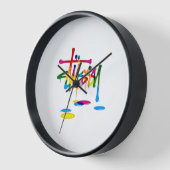 Graffiti Wanduhr (Winkel)