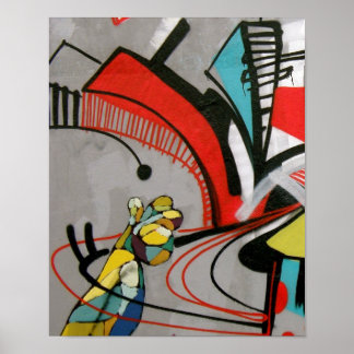 Graffiti - WARTEN! Poster