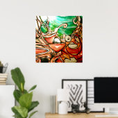 Graffiti - Was liegt darunter Poster (Heimbüro)