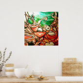 Graffiti - Was liegt darunter Poster (Küche)