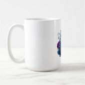 Graffiti-Waschbär-Langarmshirt Kaffeetasse (Links)