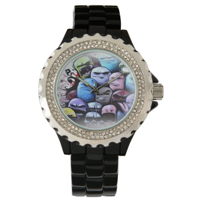 Graffiti Watch Armbanduhr (Vorderseite)