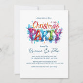 Graffiti Weihnachten im Juli Party Einladung (Vorderseite)