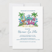 Graffiti Weihnachten im Juli Party Einladung (Vorderseite)