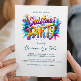 Graffiti Weihnachten im Juli Party Einladung