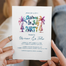 Graffiti Weihnachten im Juli Party Einladung