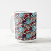 Graffiti-Weihnachtsmann Kaffeetasse (Vorderseite Links)