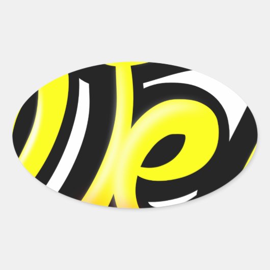 Graffiti-wesh-Erzeugnis Ovaler Aufkleber (Vorderseite)