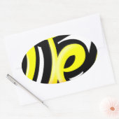 Graffiti-wesh-Erzeugnis Ovaler Aufkleber (Umschlag)