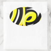 Graffiti-wesh-Erzeugnis Ovaler Aufkleber (Tasche)