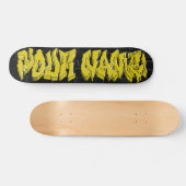 GRAFFITI WILDSTYLE GOLD CUSTOM SKATEBOARD (Horizontal)