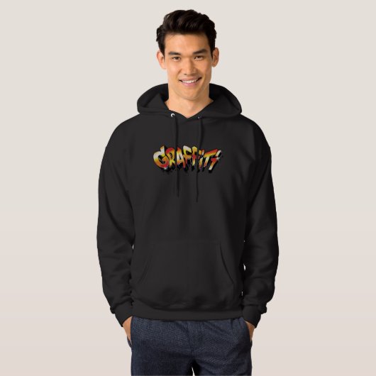 Graffiti Wildstyle Street Art Letter Hoodie (Vorne ganz)