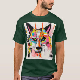 Graffiti Wolf Urbane Street‑Art Wolf T-Shirt