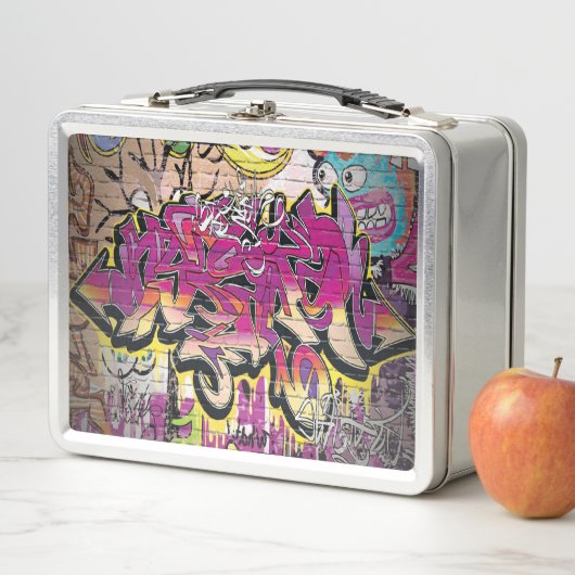 Graffiti Wortart Retro Lunch Box (Beispiel)