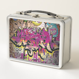 Graffiti Wortart Retro Lunch Box
