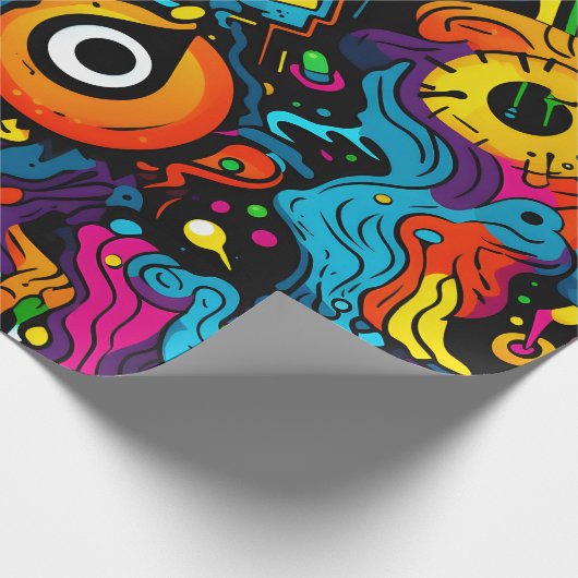 Graffiti Wrapping Paper Geschenkpapier (Ecke)