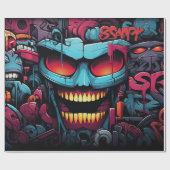 Graffiti Wrapping Paper Geschenkpapier (Flach)