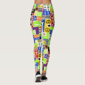 Graffiti, Yoga, Fitness Leggings (Rückseite)