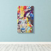 Graffiti | Zazzle_Growshop. Leinwanddruck (Insitu (Holzboden))