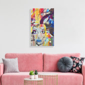 Graffiti | Zazzle_Growshop. Leinwanddruck (Insitu (Wohnzimmer))