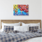 Graffiti | Zazzle_Growshop. Leinwanddruck (Insitu (Schlafzimmer))