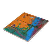 Graffiti-Ziegelstein Fliese (Seite)