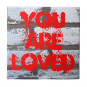 Graffiti-Ziegelsteine Fliese (Vorderseite)