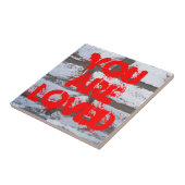 Graffiti-Ziegelsteine Fliese (Seite)