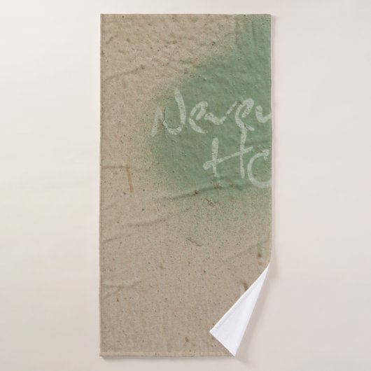 Graffiti Zitat Hoffnung Inspiration Badehandtuch (Badehandtuch)
