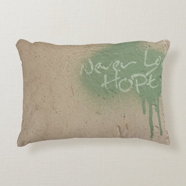 Graffiti Zitat Hoffnung Inspiration Dekokissen (Vorderseite)