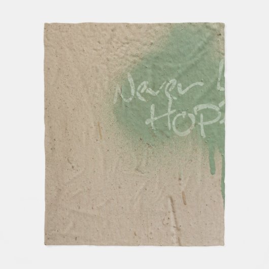 Graffiti Zitat Hoffnung Inspiration Fleecedecke (Vorderseite)