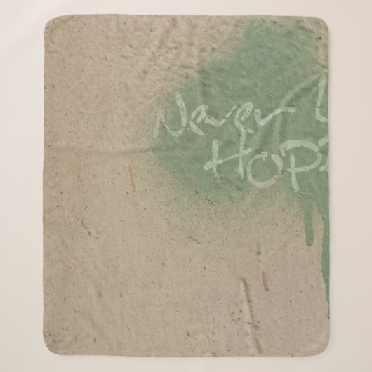 Graffiti Zitat Hoffnung Inspiration Sherpadecke (Vorderseite)