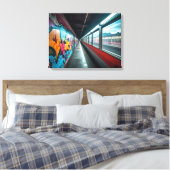 Graffiti-Zug Leinwanddruck (Insitu (Schlafzimmer))