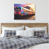 Graffiti-Zug Leinwanddruck (Insitu (Schlafzimmer))